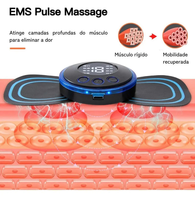 Kit Tapete Massageador + Mini Massageadora Elétrico Cervical... Faça ja sua escolha