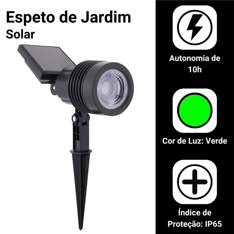 Lâmpada Solar Spot ES02 Super LED para Jardim