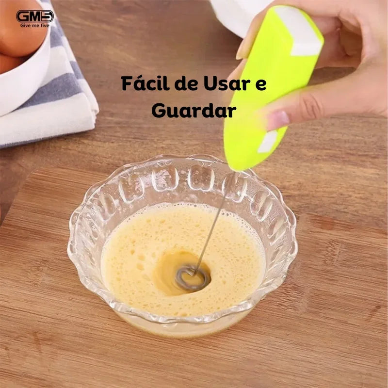 Batedeira Portátil, Mini Frother Elétrico para Leite, Mixer de Cozinha, Batedor de Café, Batedor de Cordas.