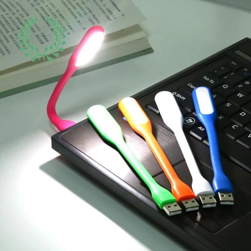 Lâmpada LED USB Flexível Mini para Camping, Mesa, Leitura e Uso com Power Bank