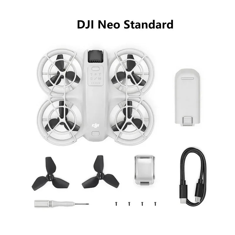 Drone DJI NEO Original Compatível com DJI RC-N3, RC-N2, RC2, Óculos 3 RC Motion 3 Mini FPV, Novo de Estoque.